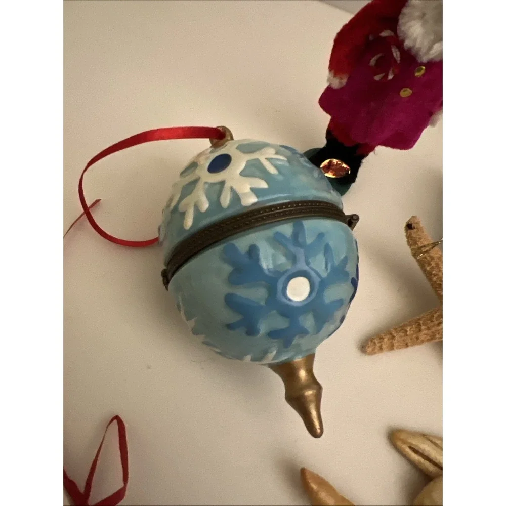 Nautical‎ Beach Sailor  Christmas Ornaments Lot Of 16 And Santa Lighthouse